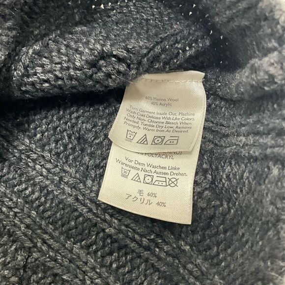 EDDIE BAUER Merino Wool Blend Cable Knit Sweater - Picture 3 of 3